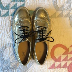 Gold Flatform Brogues 12